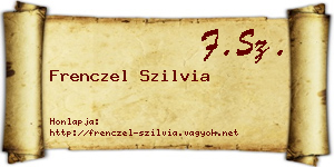 Frenczel Szilvia névjegykártya